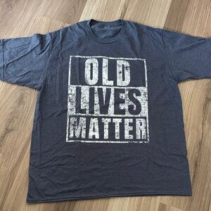 Blue Gray Graphic Men's T-Shirt